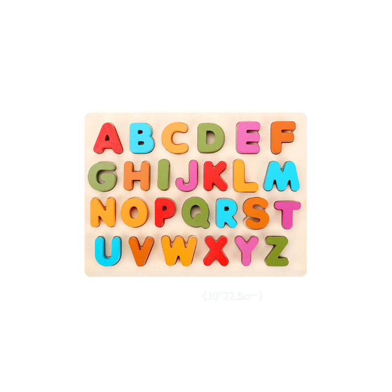 Wooden Colorful Digital Letters Cognitive Learning Toys - Huggies Baby