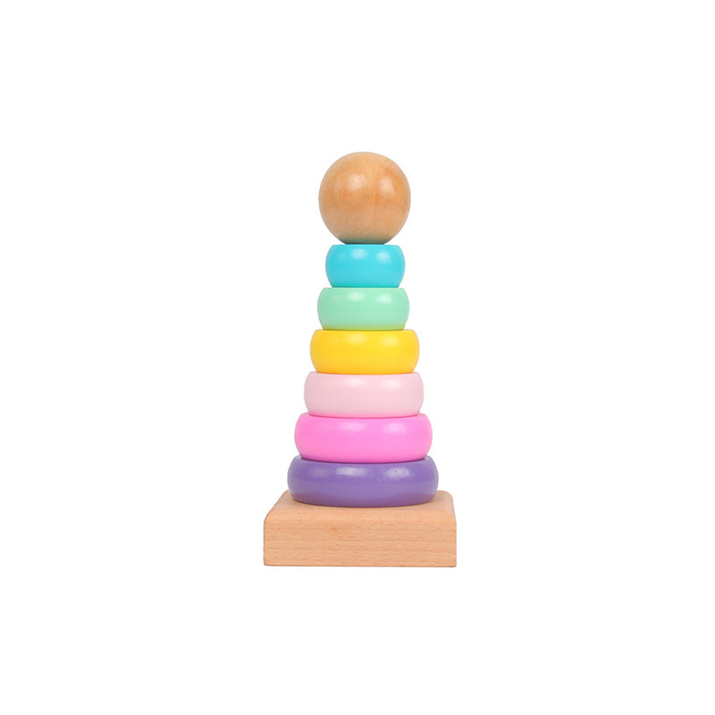 Rainbow Stacking Ring Tower Toys - Huggies Baby
